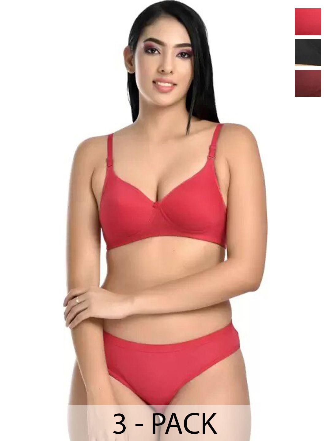 extoes pack of 3 cotton briefs lingerie set kamini 3 set -30a