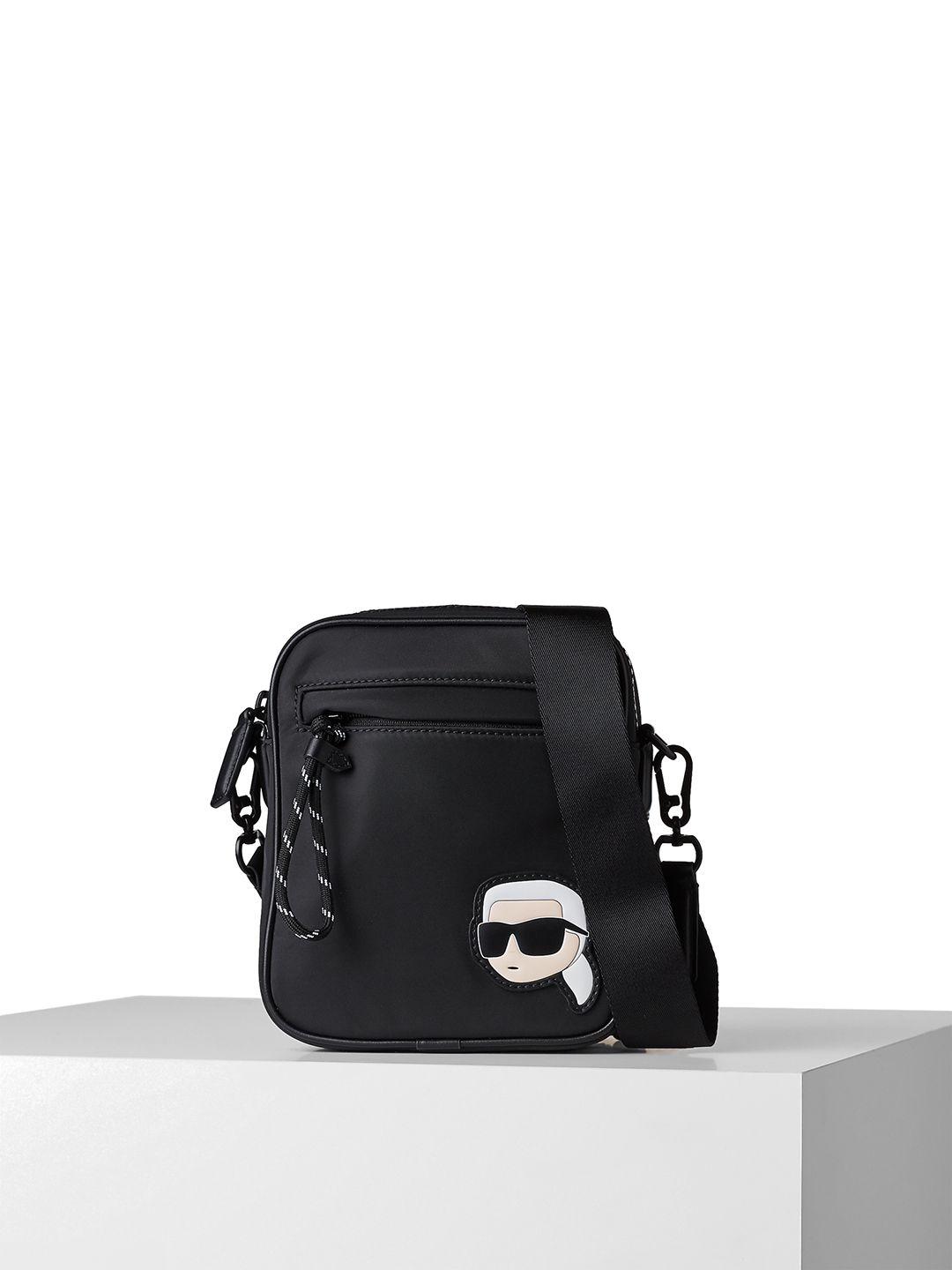 karl lagerfeld pu structured sling bag