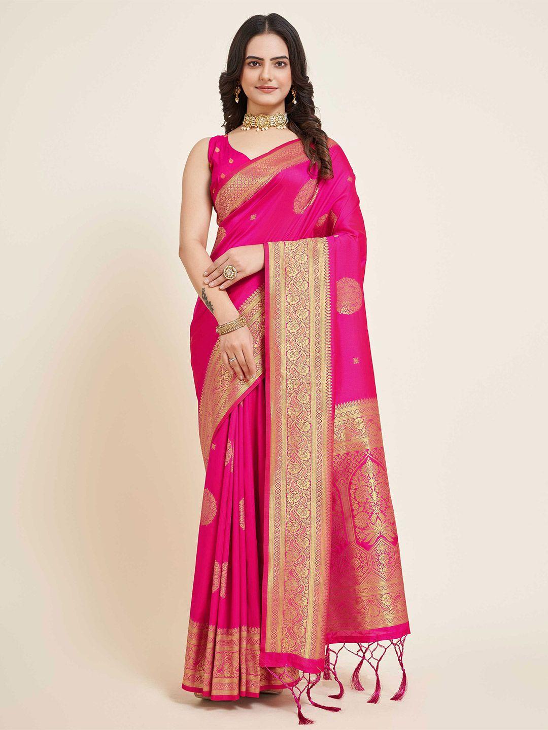 mitera ethnic motifs woven design zari banarasi saree