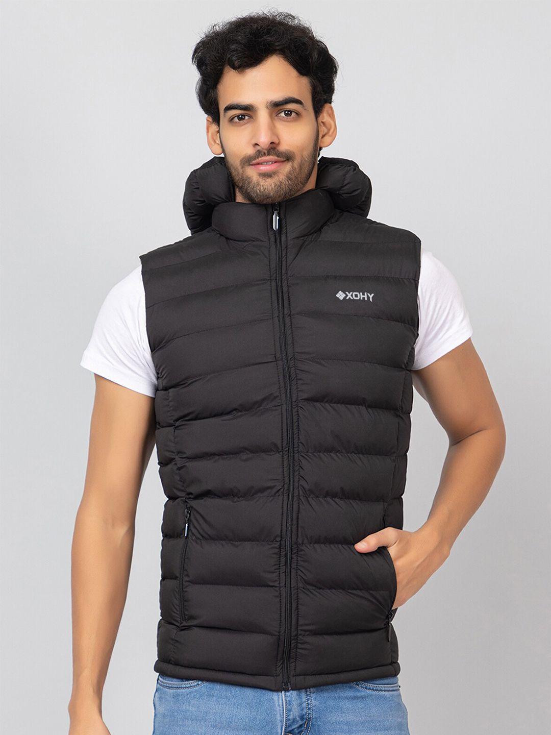 xohy hooded lightweight puffer jacket