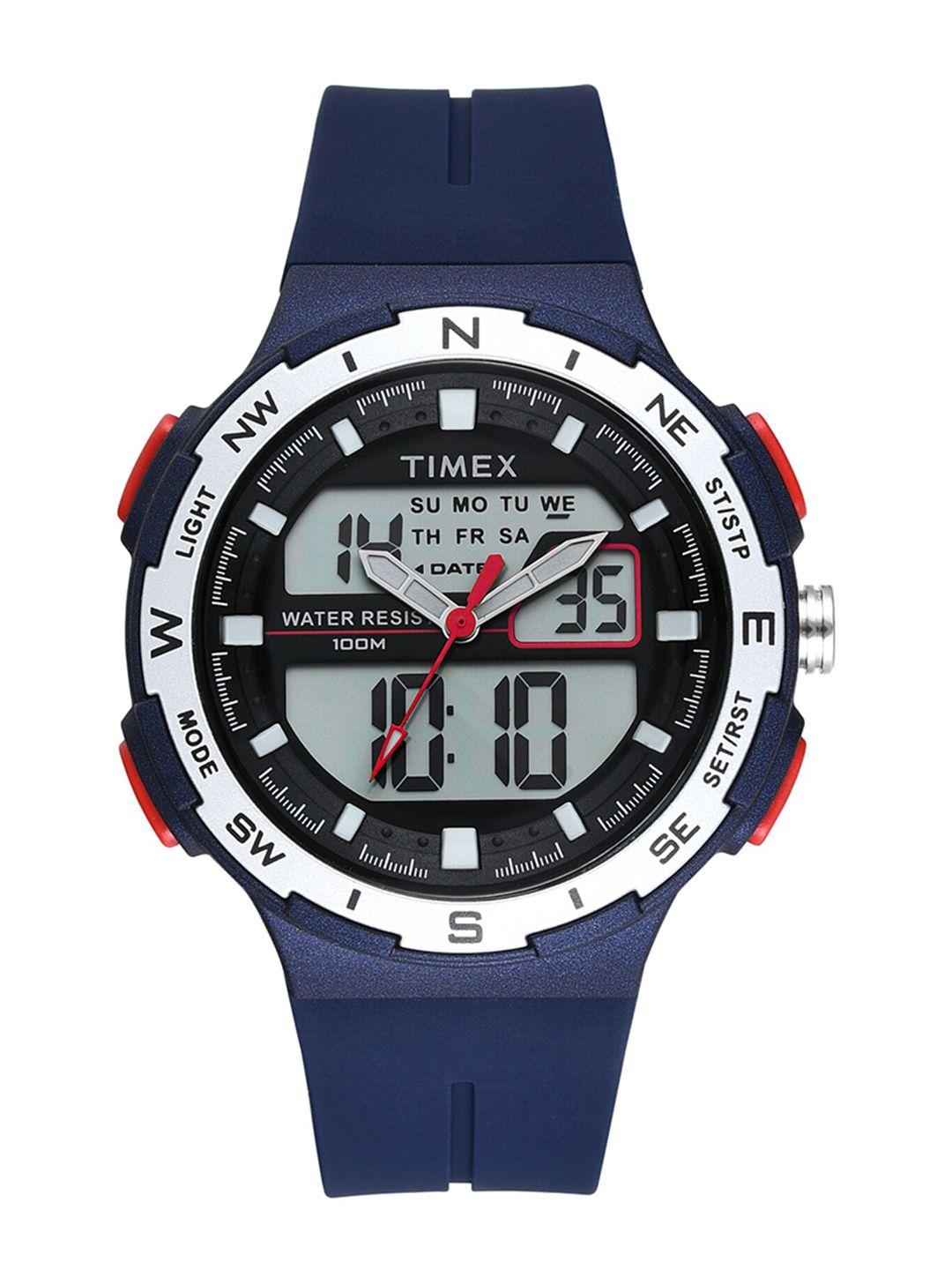 timex men straps analogue and digital watch twesk3302t