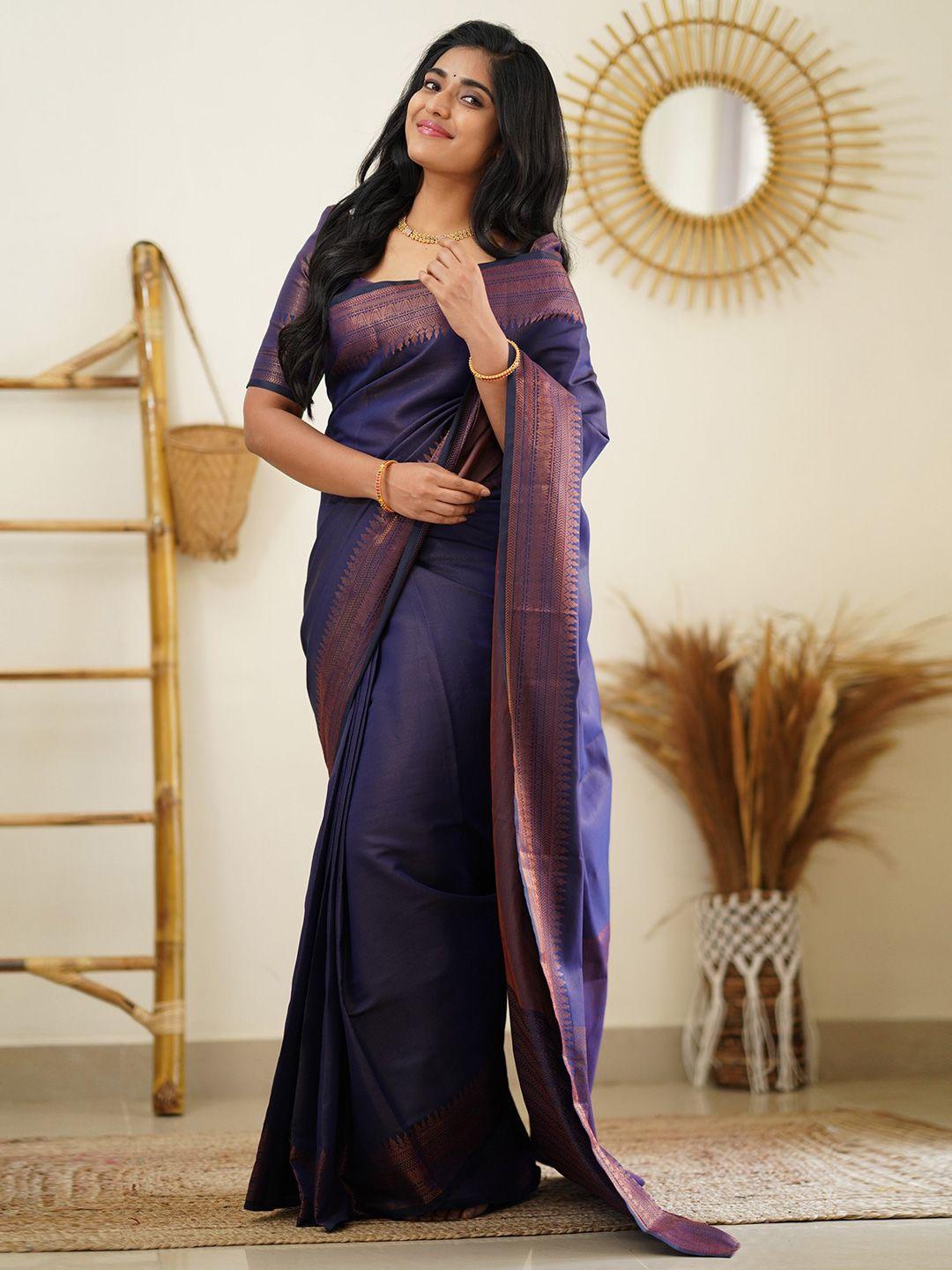 glorisa woven design zari silk banarasi  saree