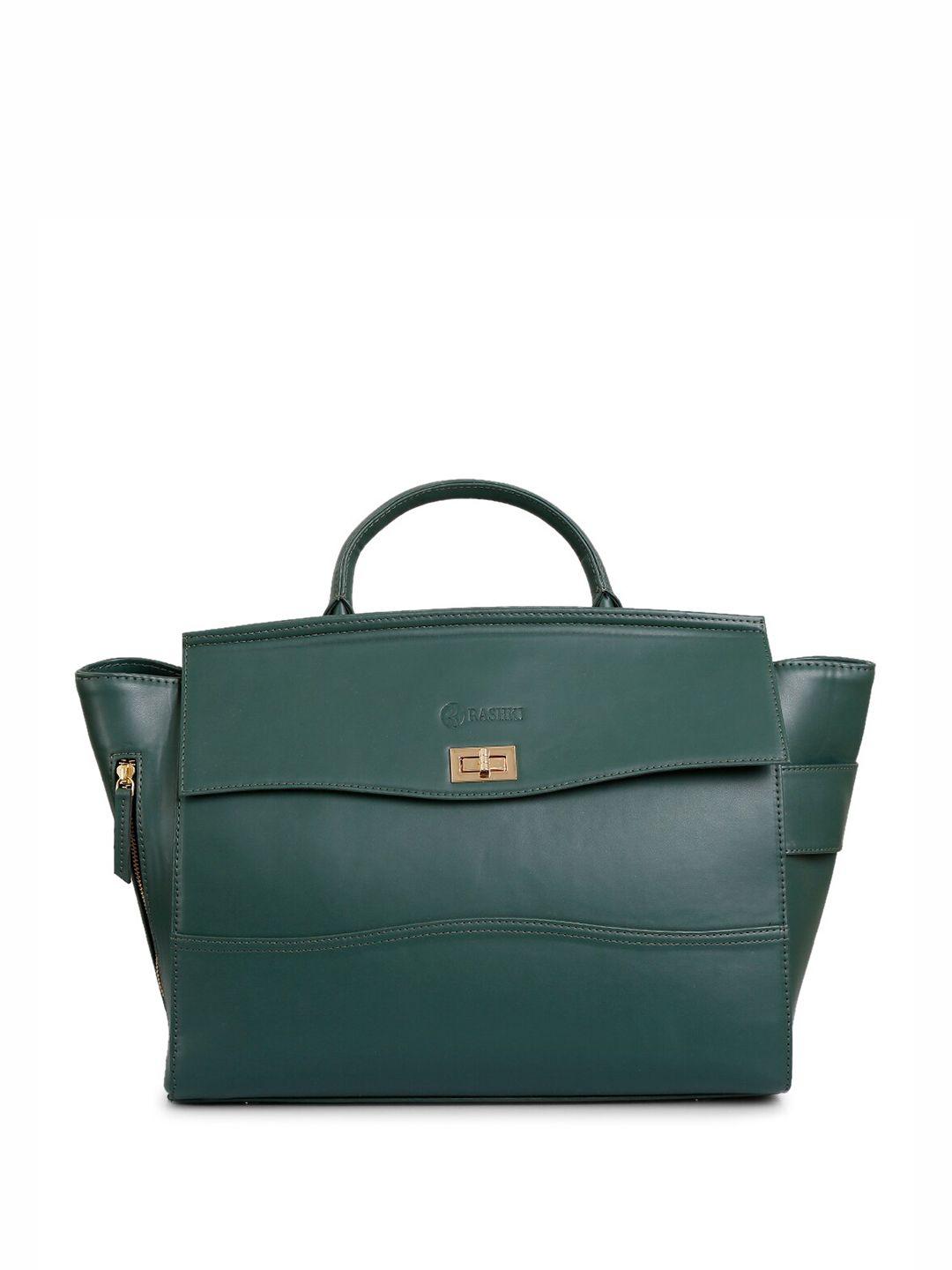 rashki green pu structured satchel