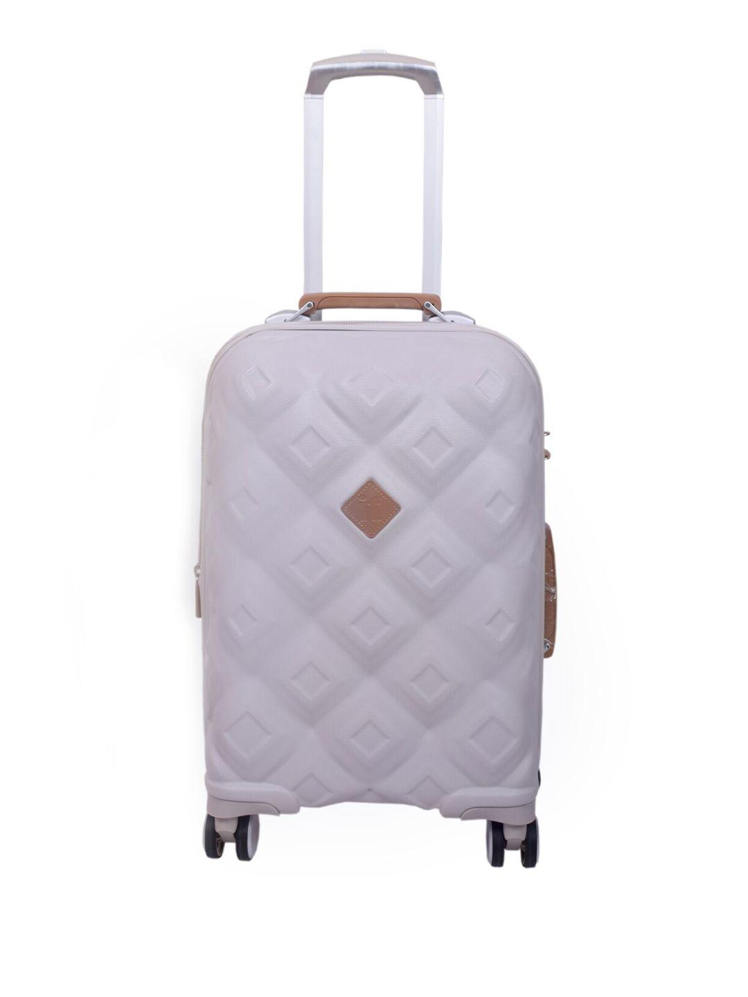 it luggage embellish textured hard-sided cabin trolley bag