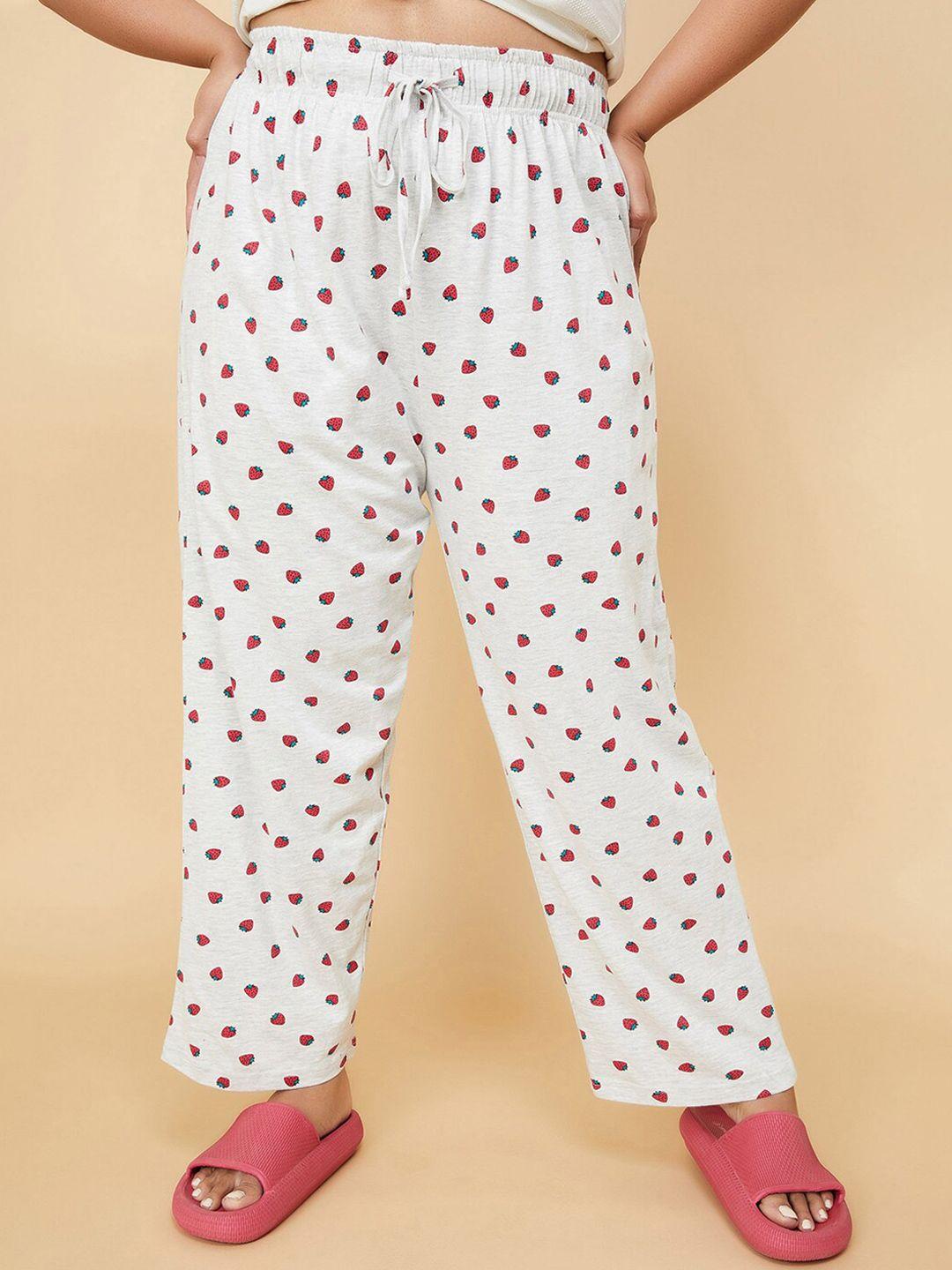 max women high-rise printed lounge pants