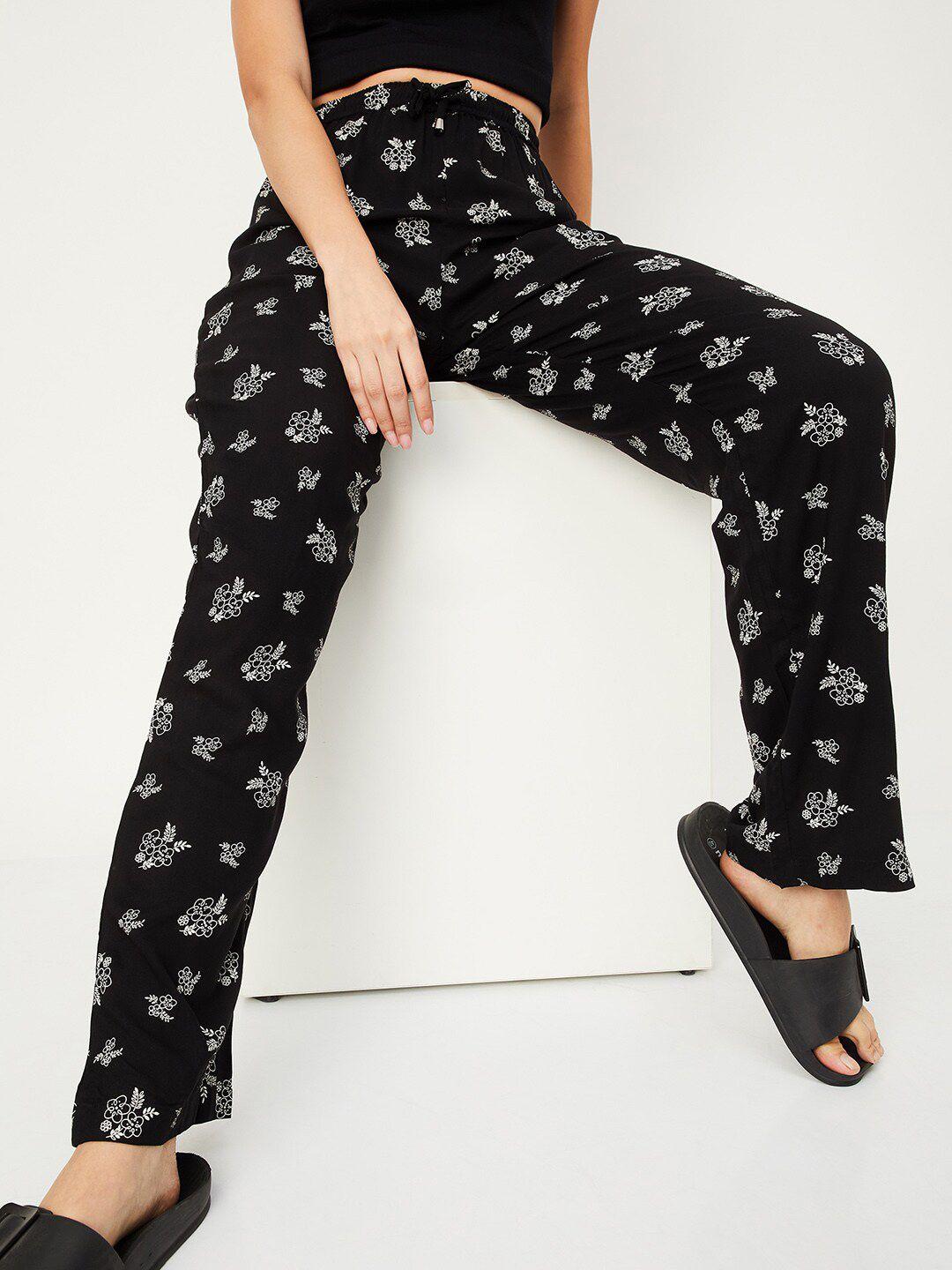 max women high-rise printed lounge pants