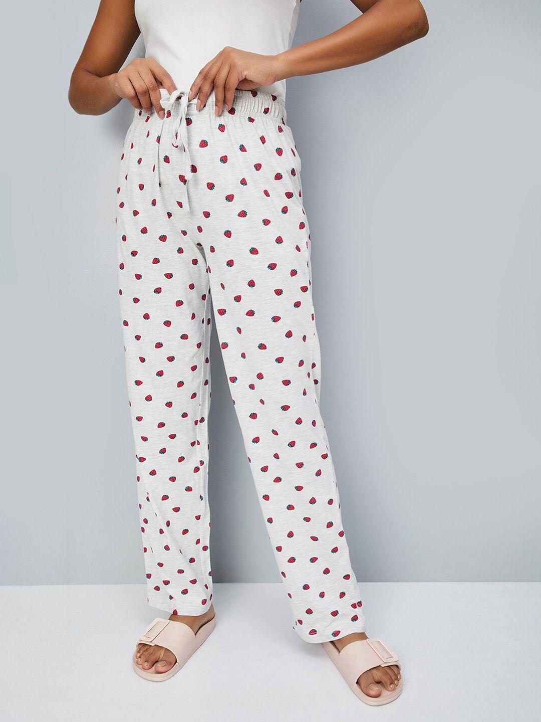 max women high-rise printed lounge pants