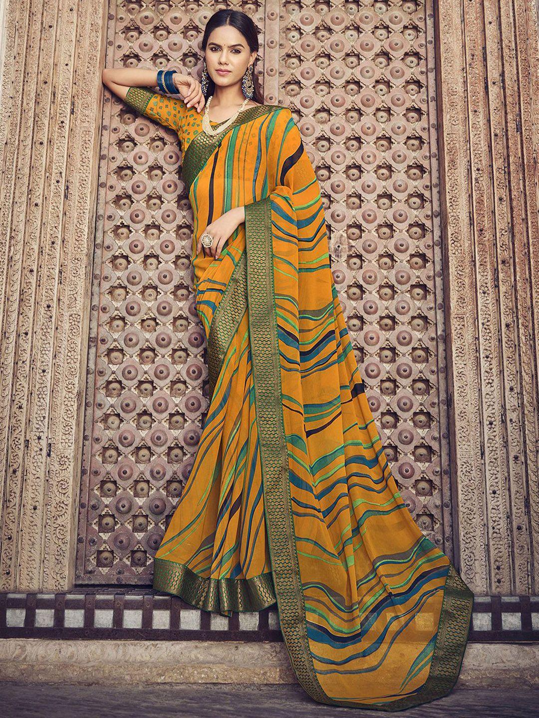 mitera abstract printed saree