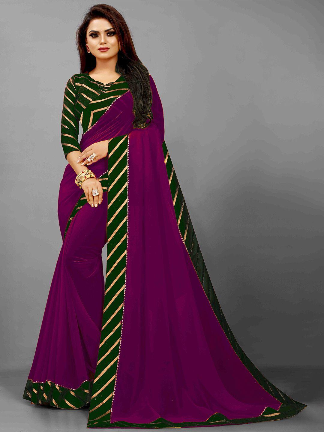 flip the style zari pure georgette bhagalpuri saree