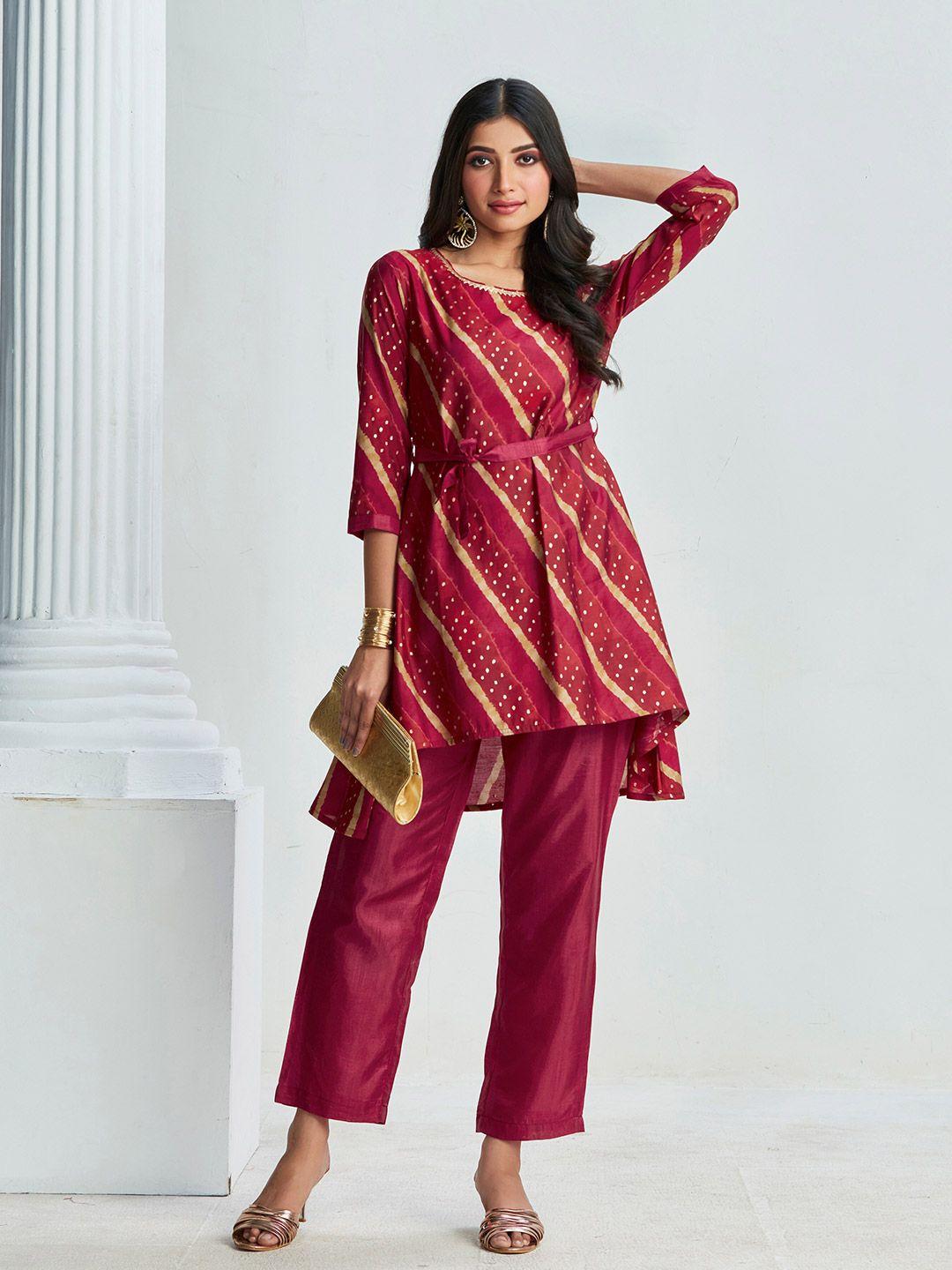 anubhutee printed kurta with trouser