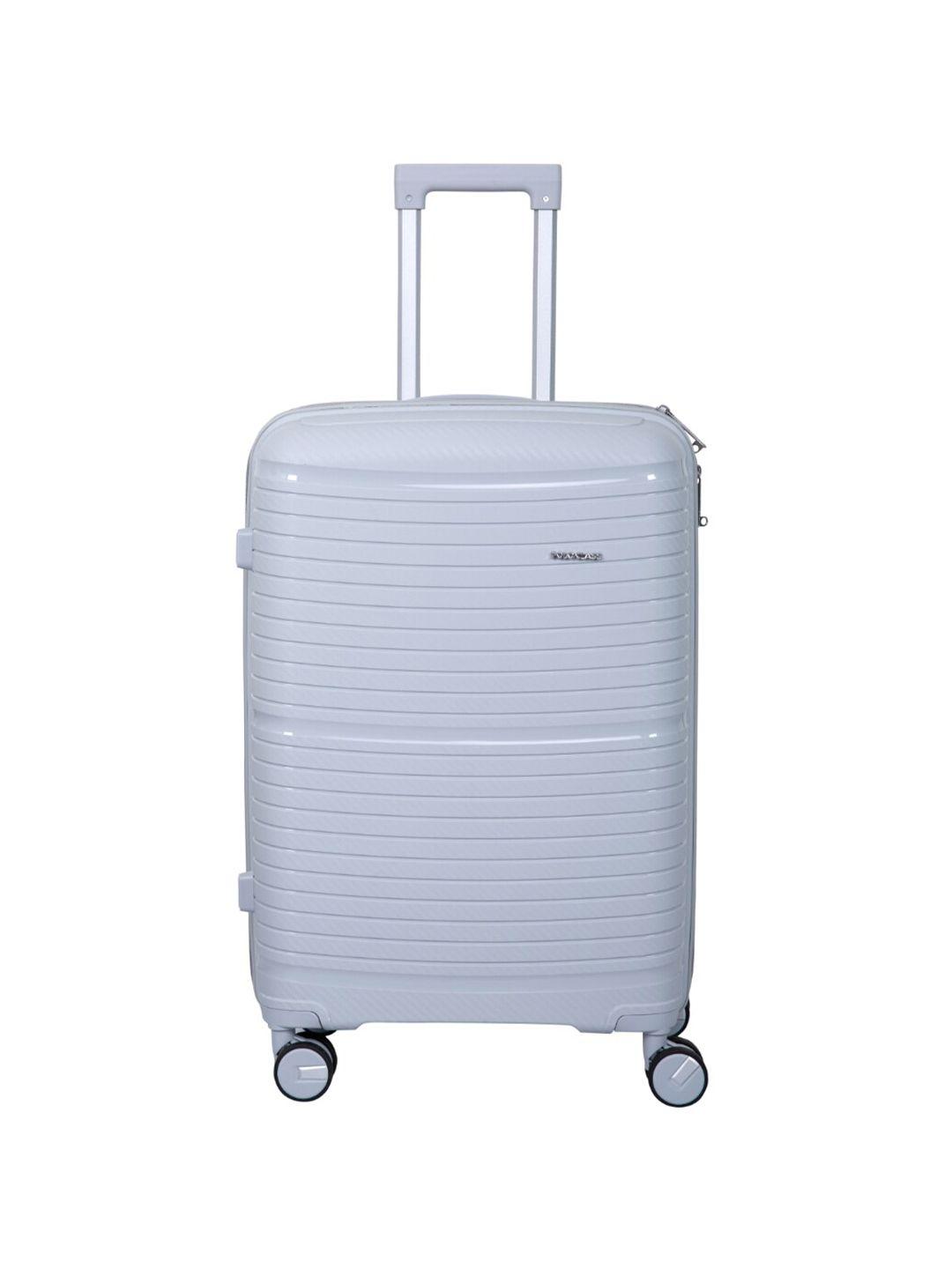 polo class textured hard-sided large lightweight trolley suitcase