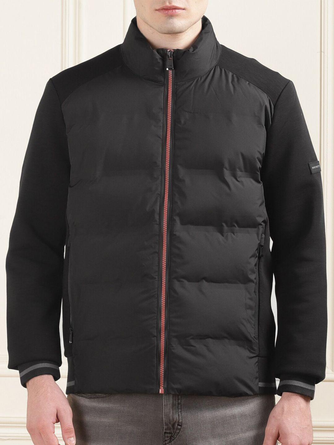 hackett london stand collar puffer jacket