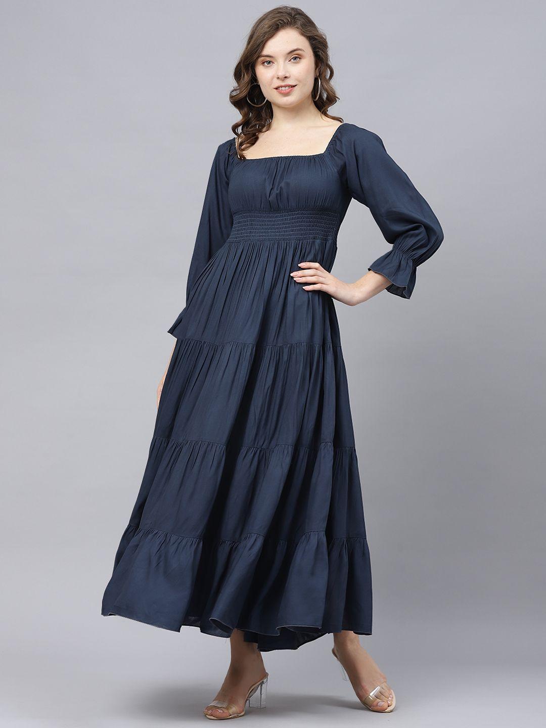 deebaco grey bell sleeve maxi dress