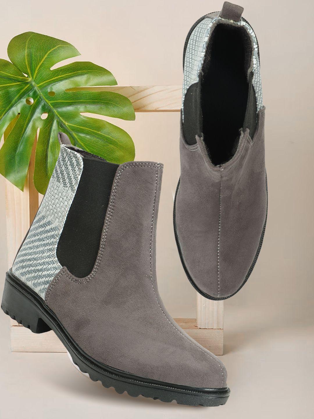 fashimo women high-top chelsea boots