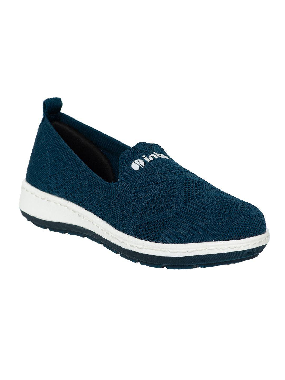 inblu women textured lightweight mesh slip-on sneakers