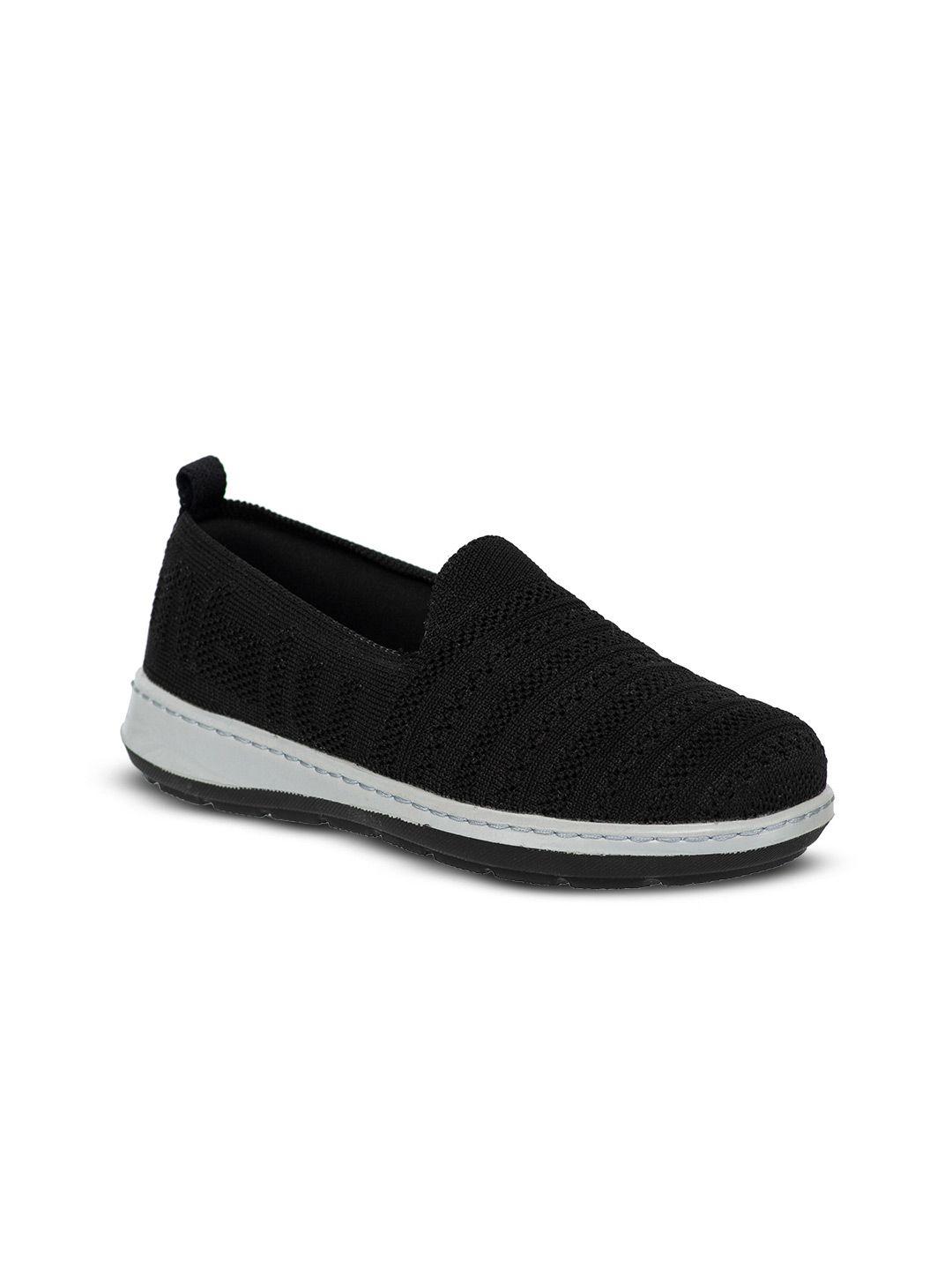 inblu women textured slip-on mesh sneakers