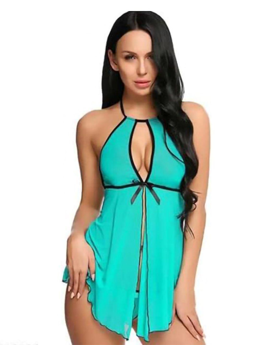 arousy halter neck net baby doll