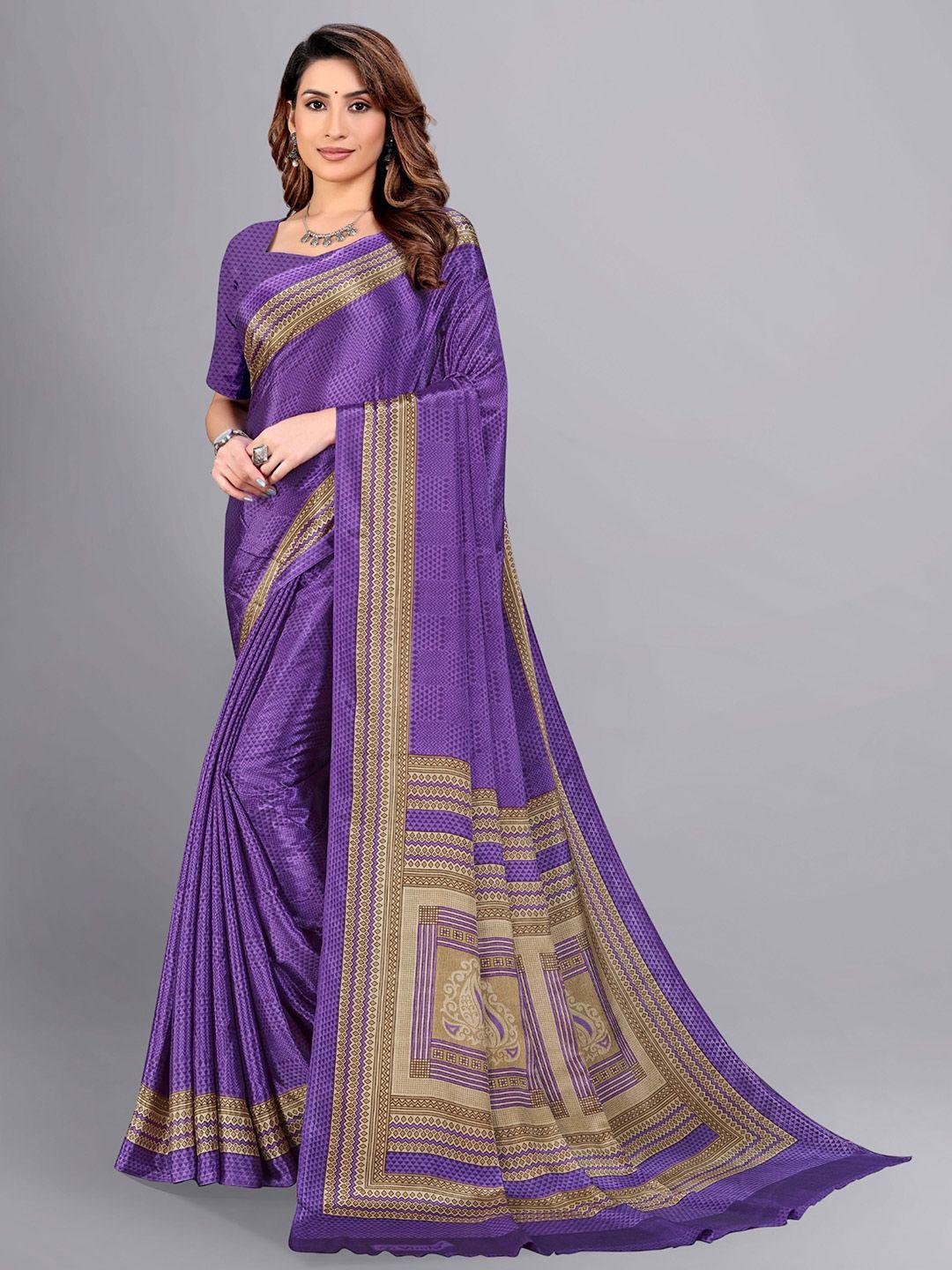 vimla geometric printed art silk saree