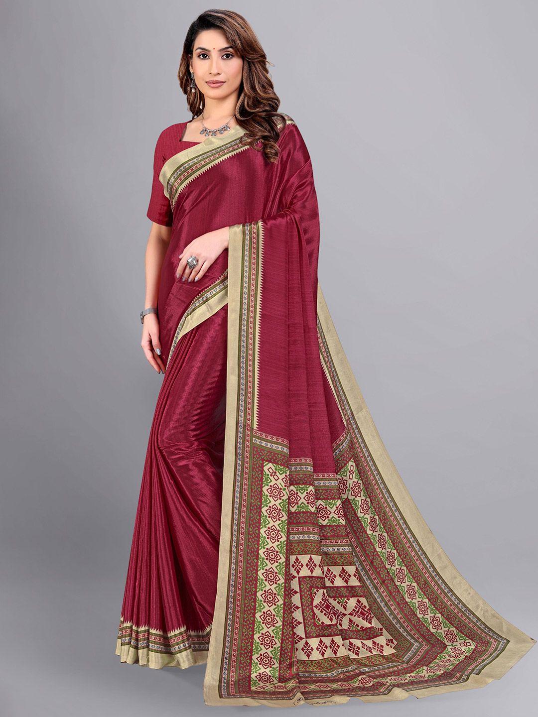 vimla solid art silk saree