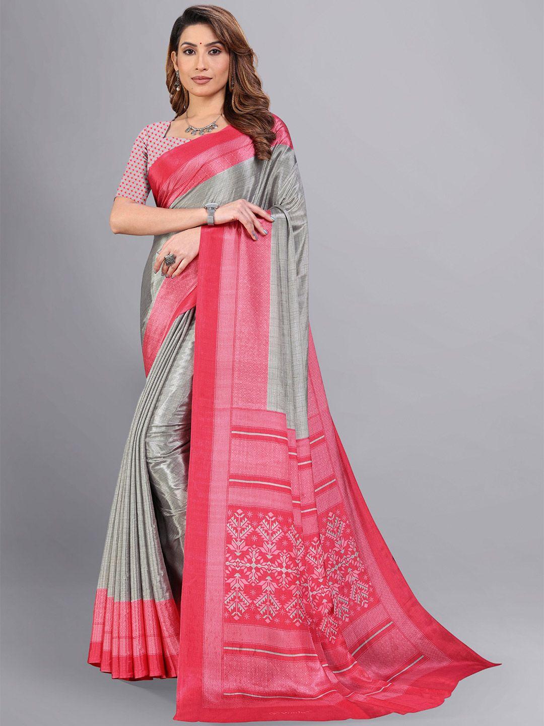 vimla ethnic motifs printed art silk saree