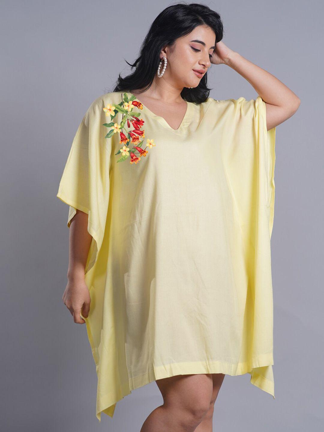 letsdressup floral printed kaftan dress