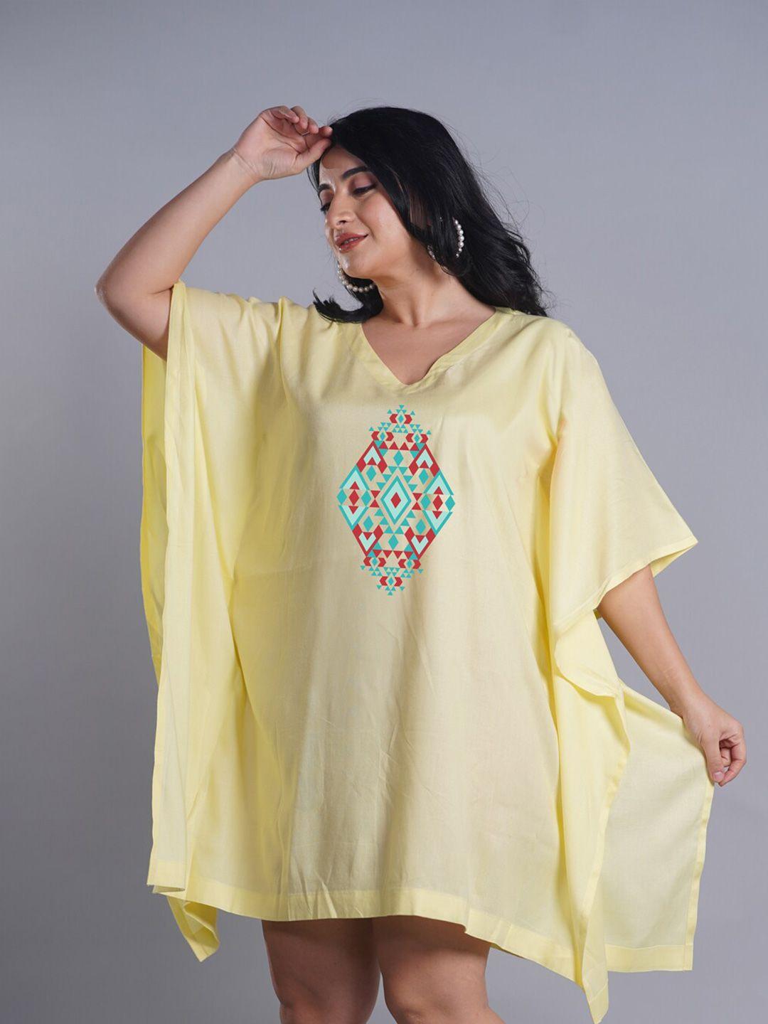 letsdressup printed kaftan dress