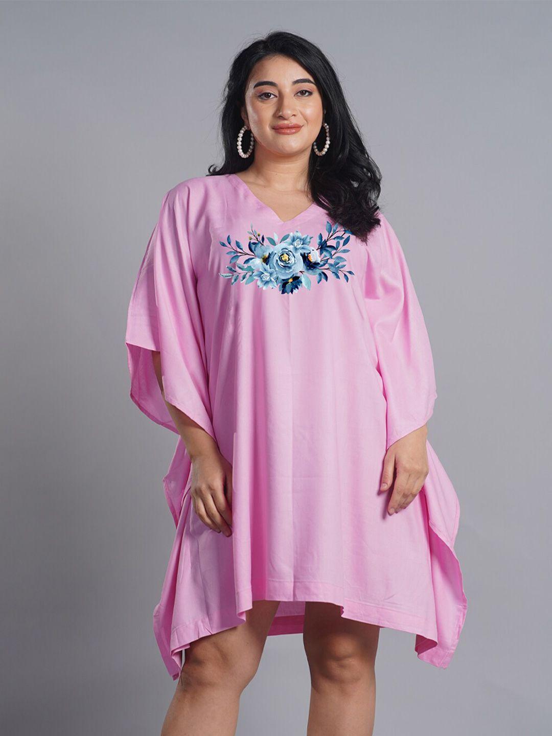 letsdressup floral printed kaftan dress