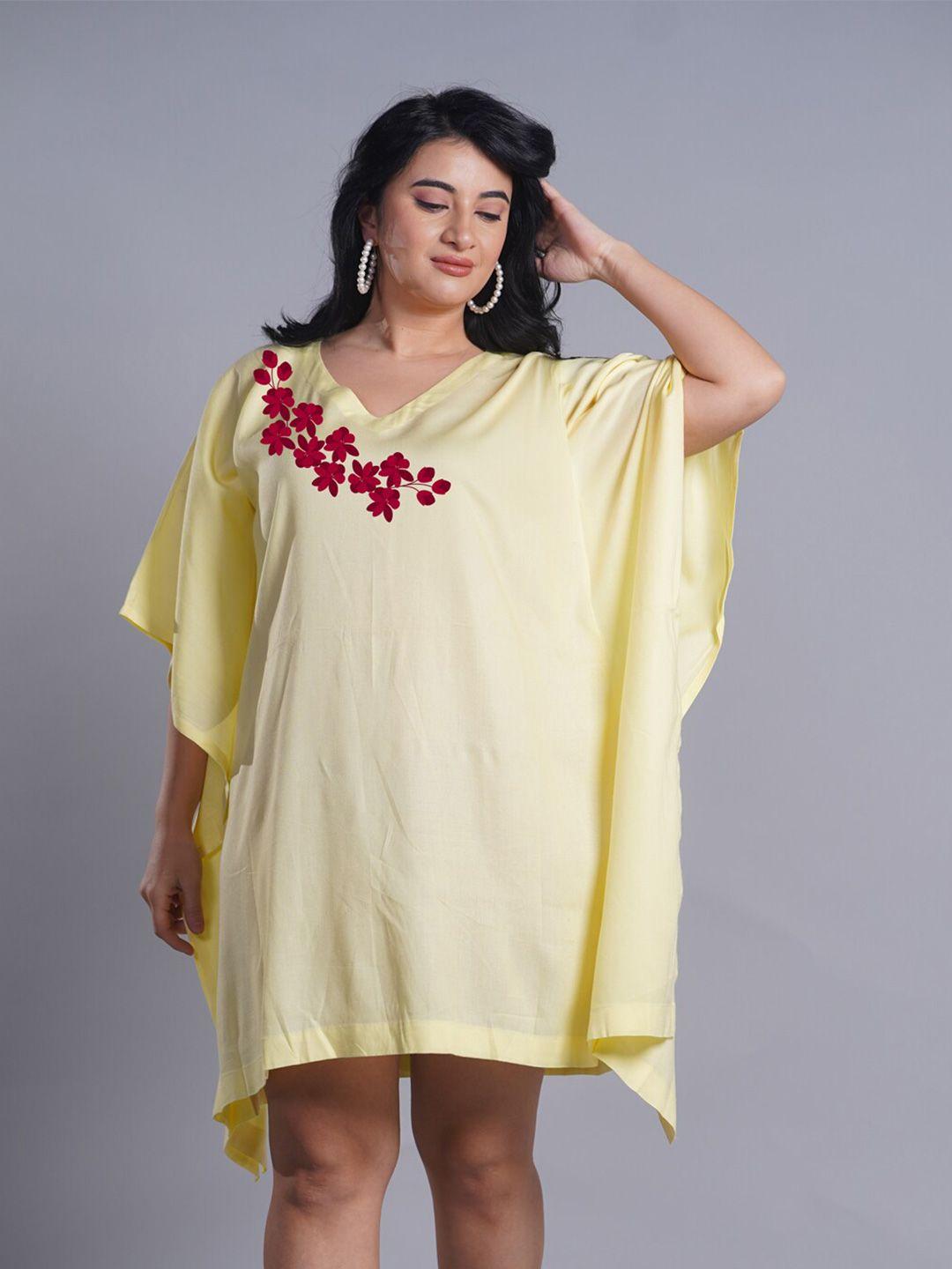 letsdressup floral print kaftan dress