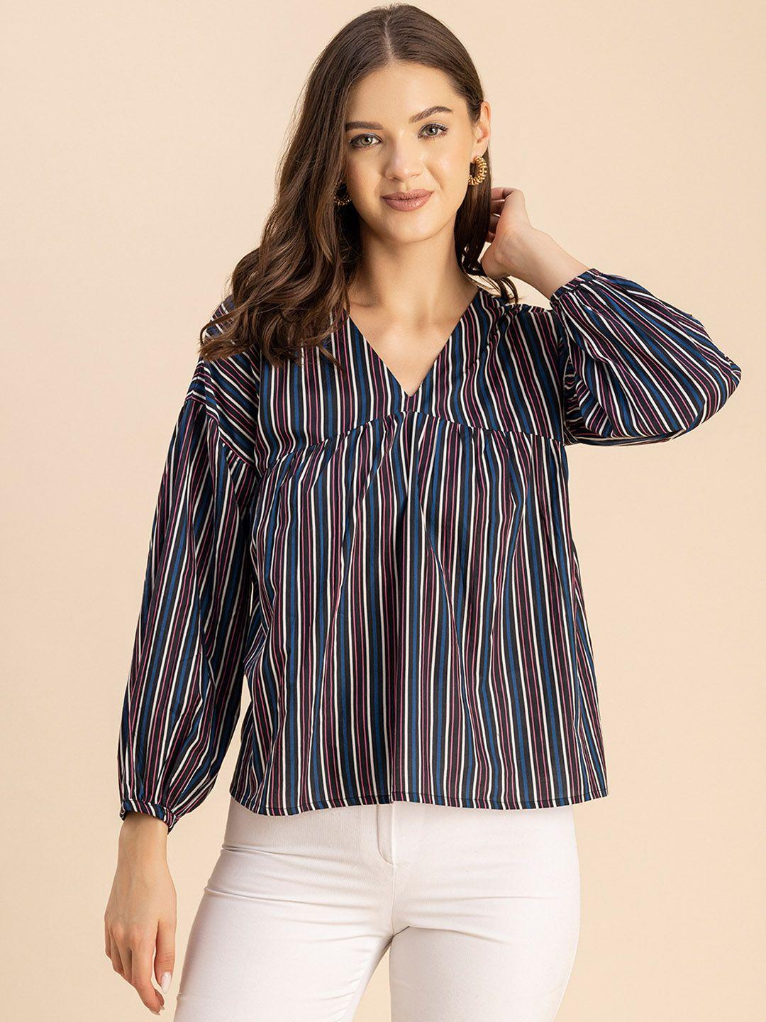 moomaya striped cotton top