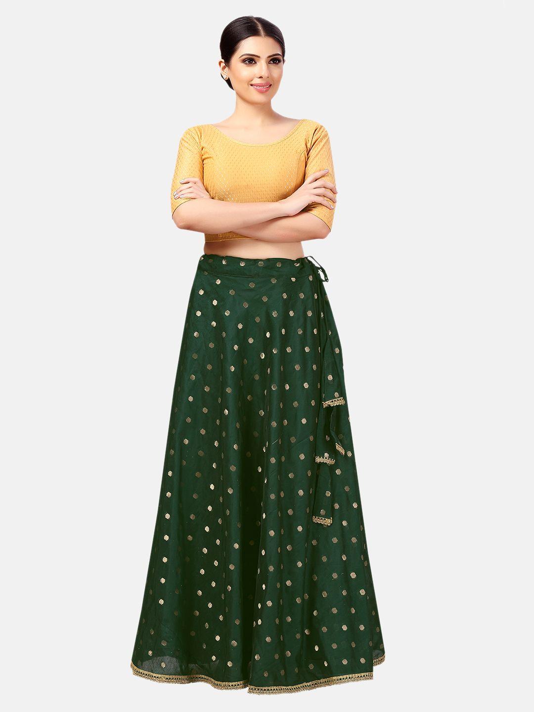 studio shringaar woven design maxi skirt