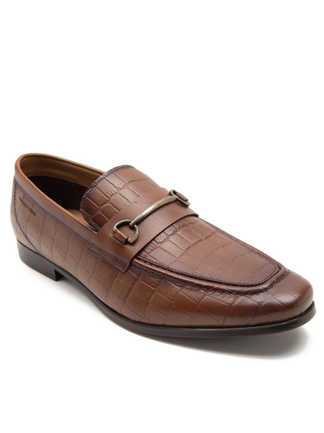 thomas crick men textured formal loafers