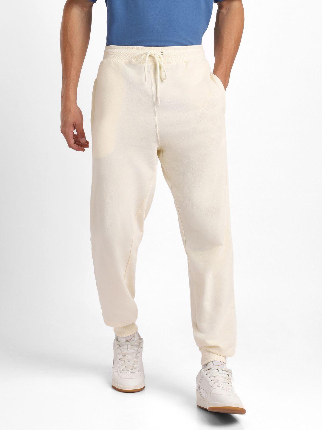 nobero men pure cotton mid-rise jogger