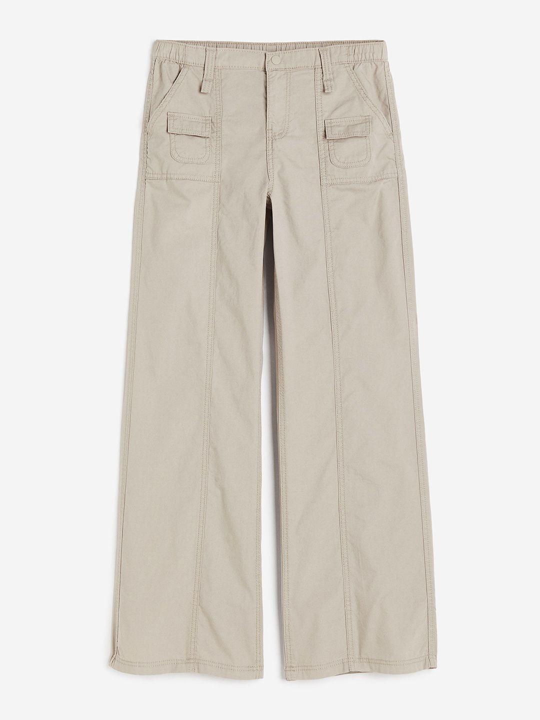 h&m canvas cargo trousers