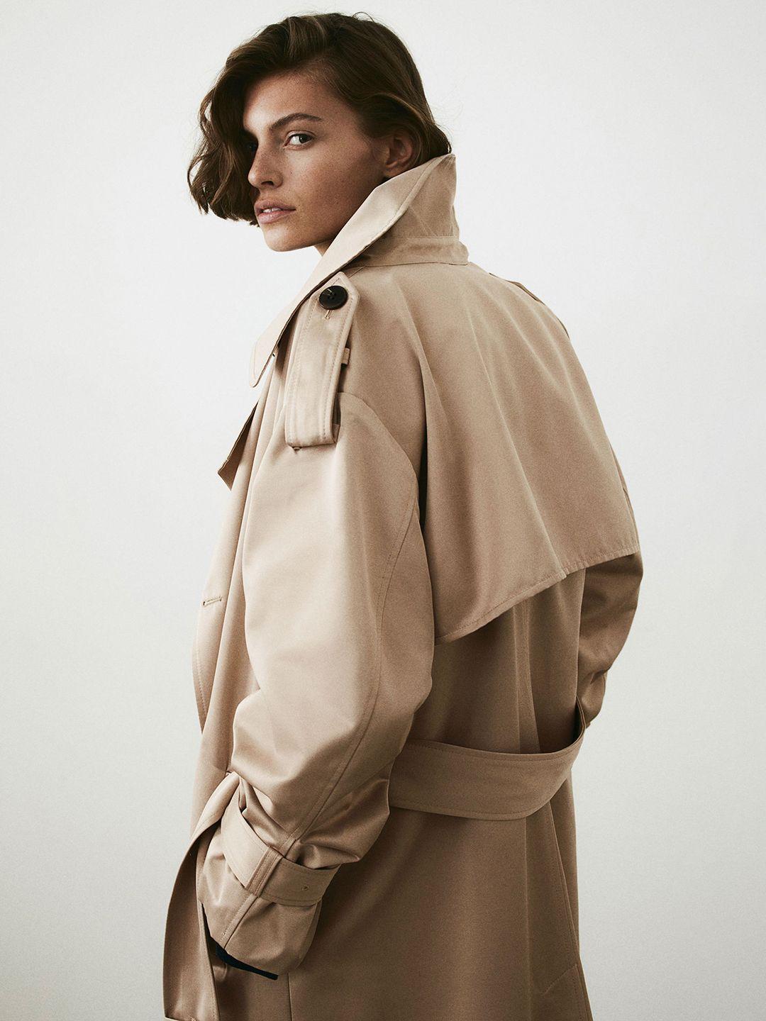 h&m double-breasted trenchcoat