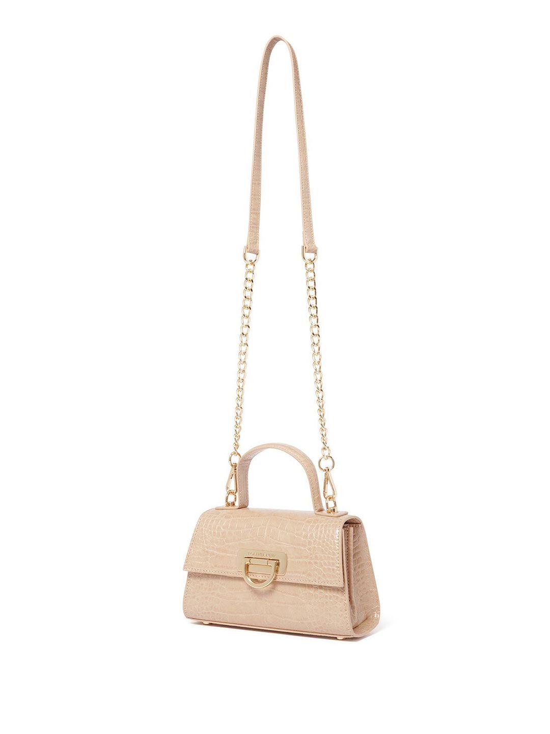 forever new textured structured sling bag