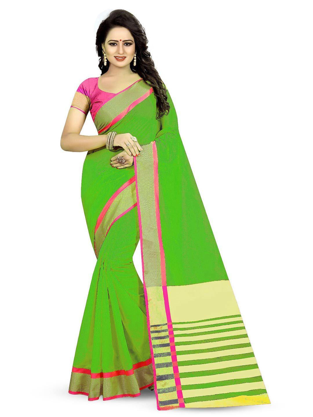 manvaa striped zari banarasi saree