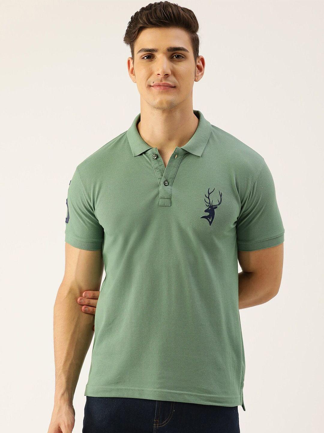 portblair mandarin collar regular fit cotton t-shirt