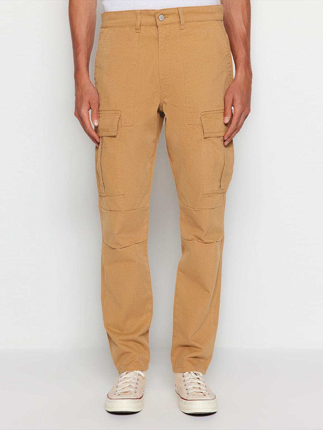 trendyol men cargos regular fit cotton trousers