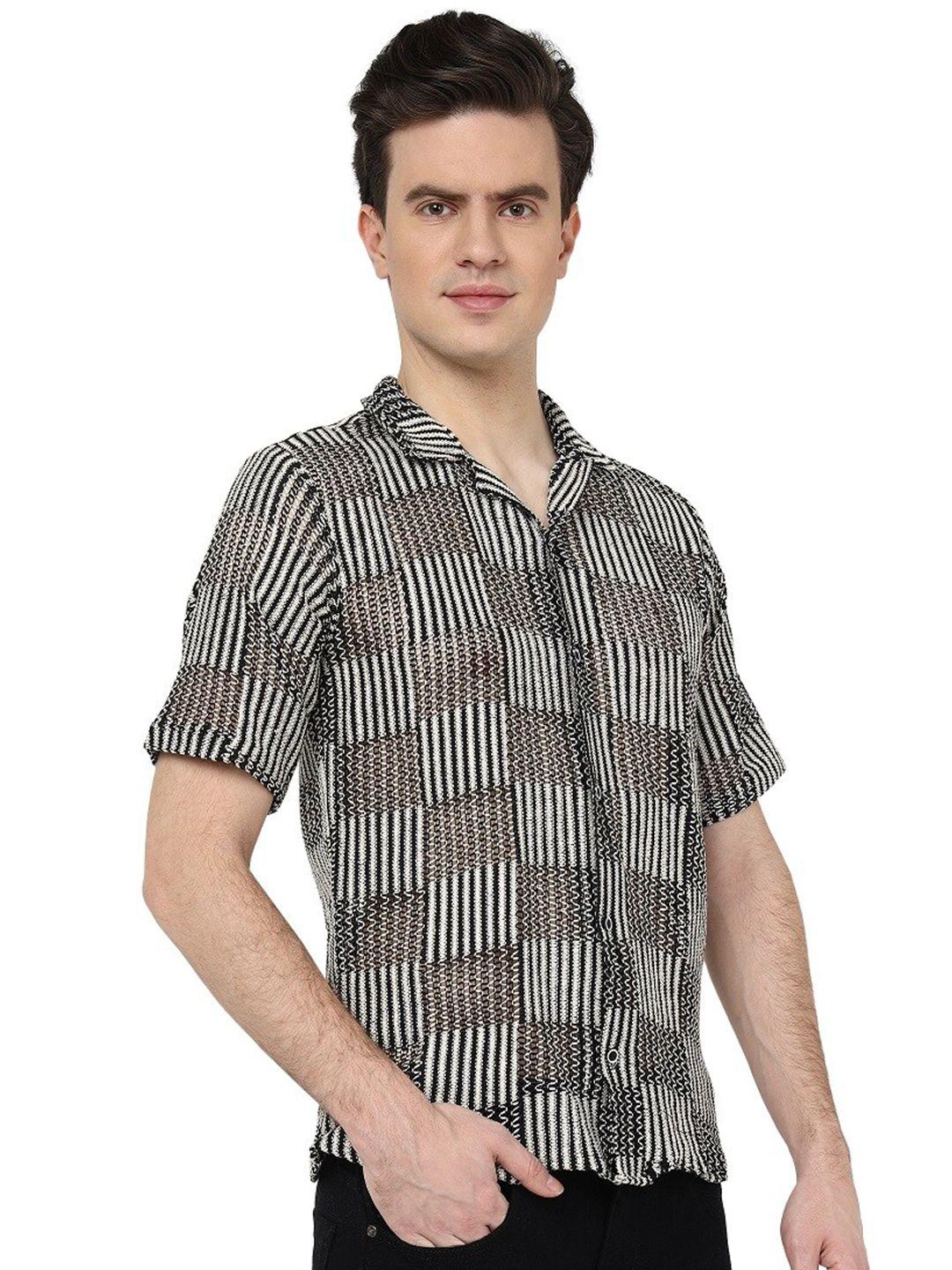 baesd  classic checked cotton slim collar opaque casual shirt