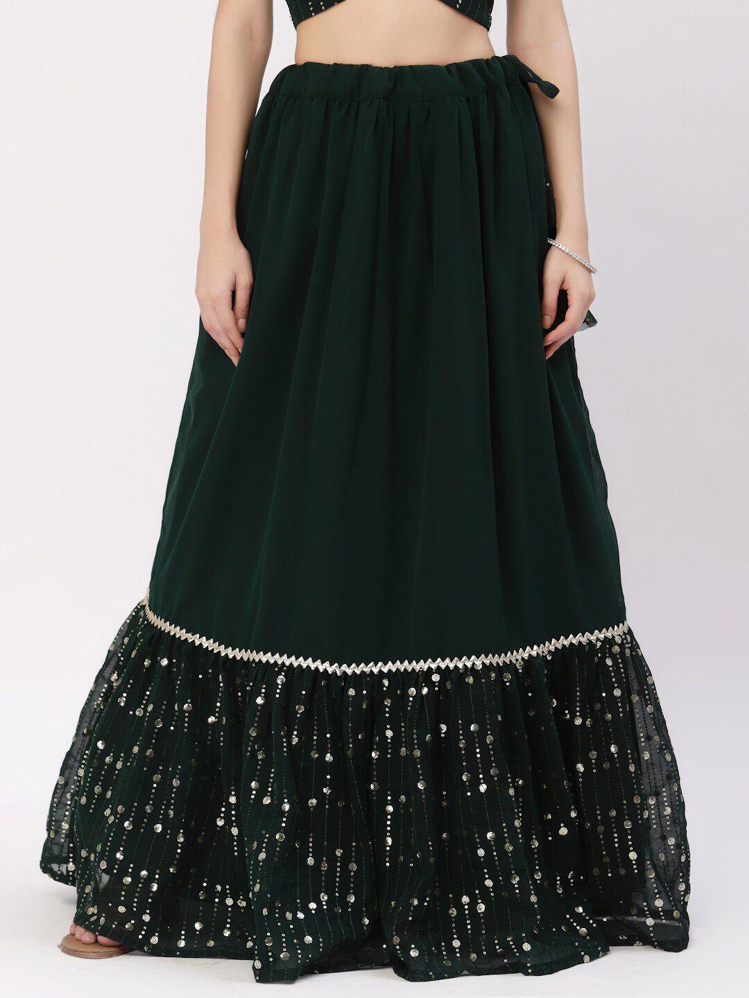 studio rasa embroidered tiered maxi skirt