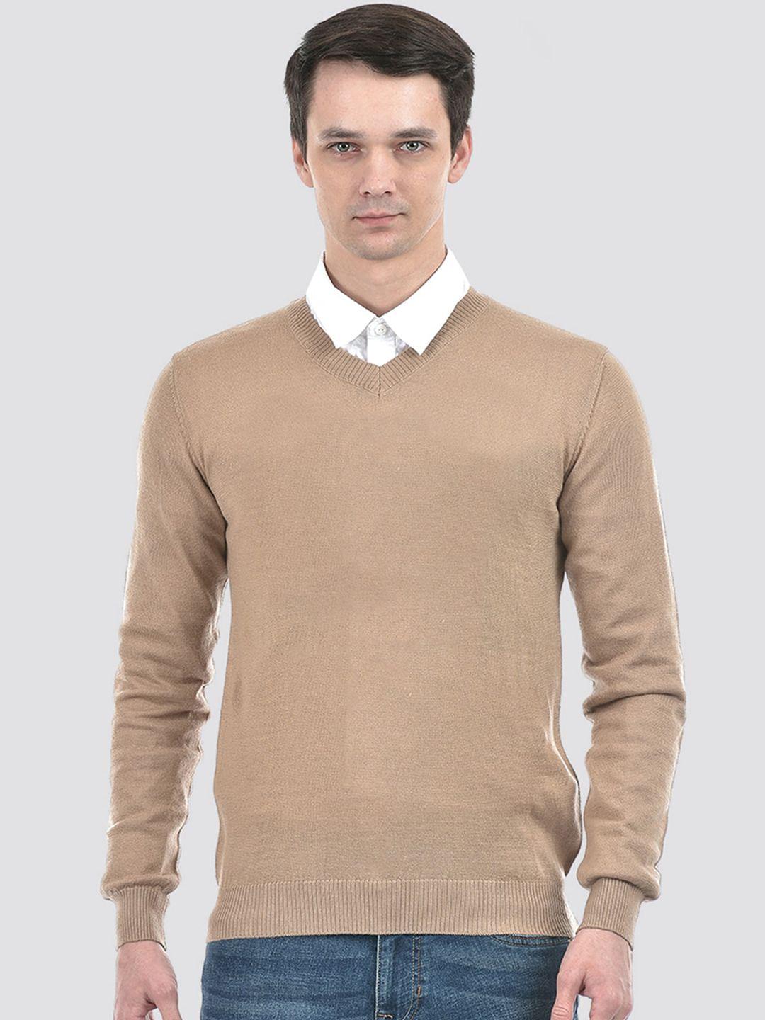 portobello v-neck long sleeves pullover sweater