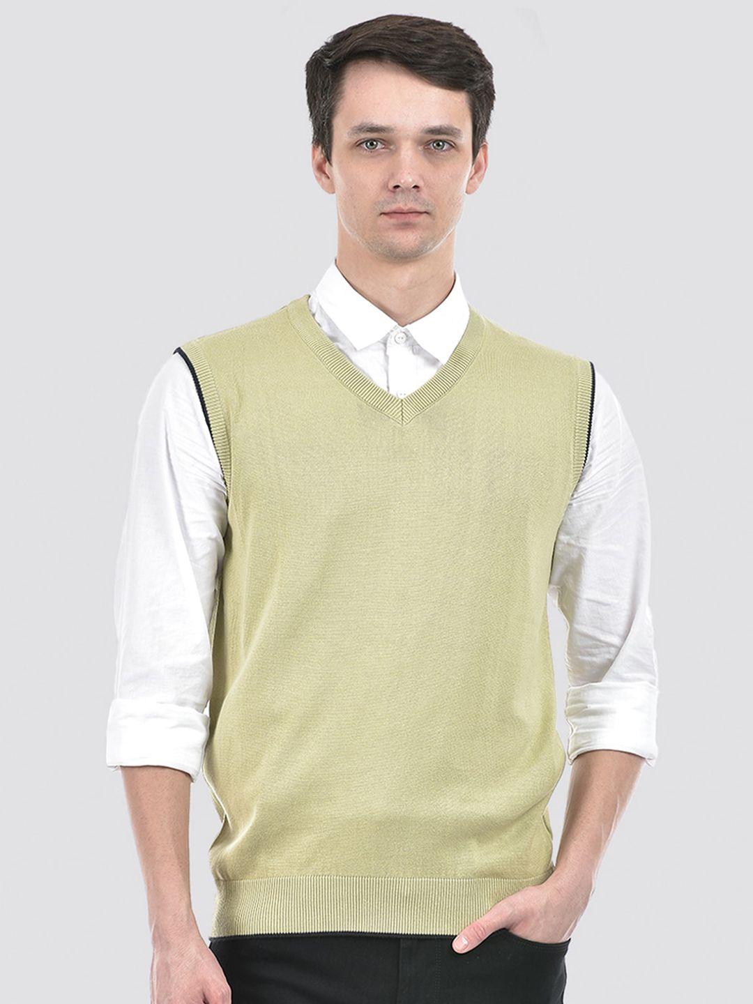 portobello v-neck sleeveless cotton sweater vest