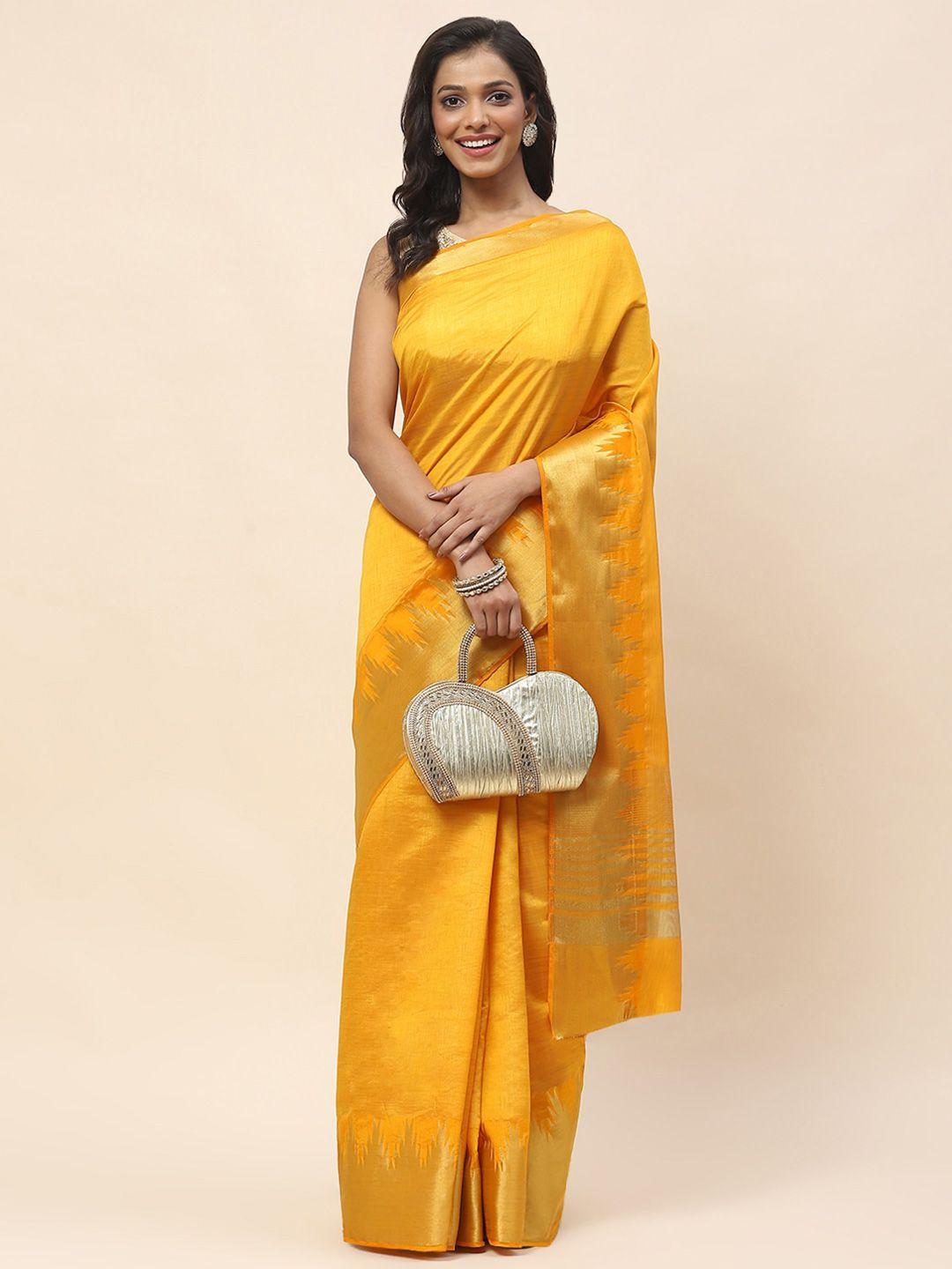 meena bazaar zari art silk saree