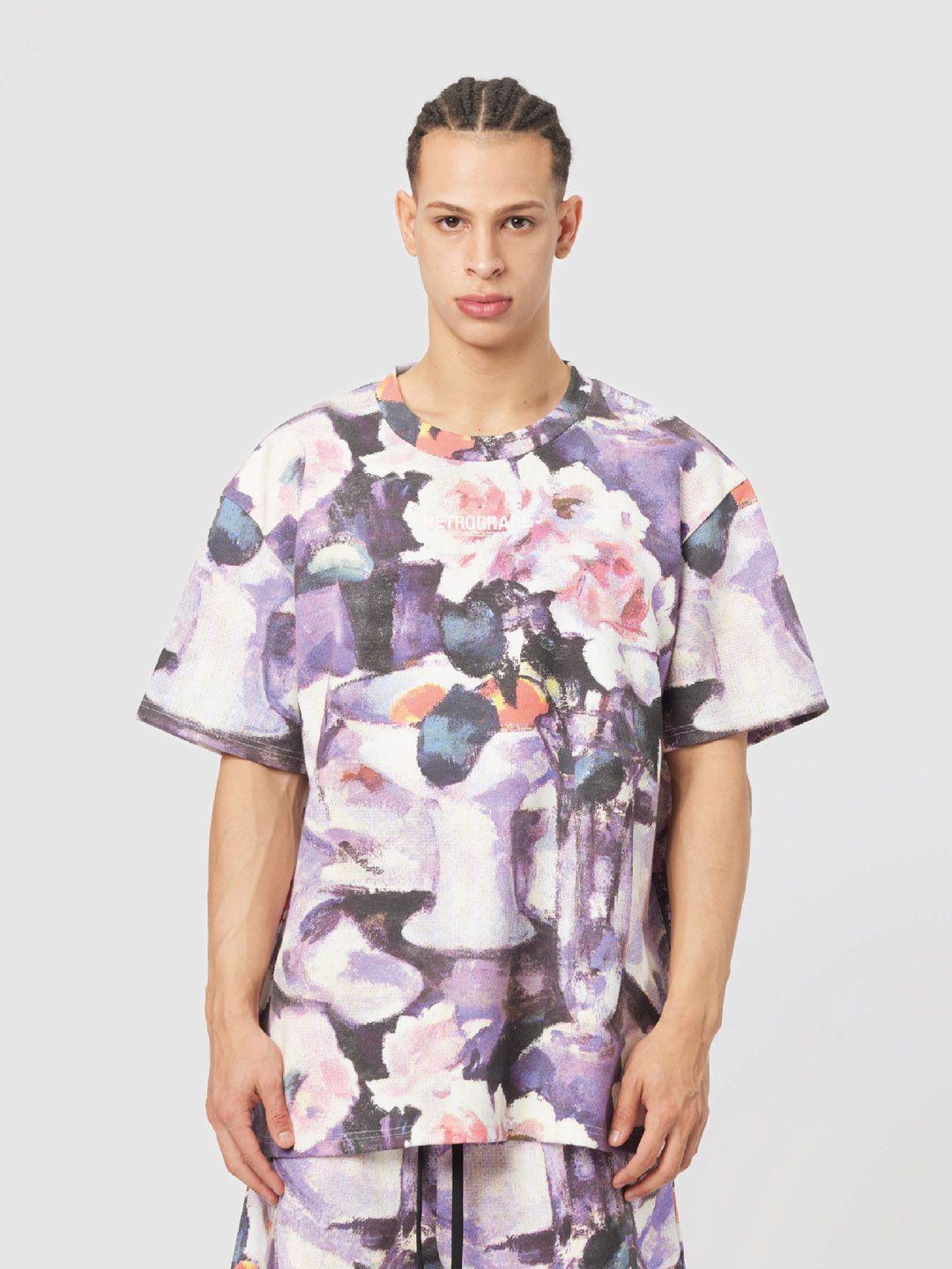 koovs floral printed pure cotton t-shirt