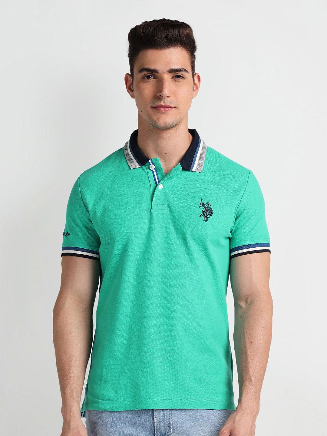 u.s. polo assn. denim co. polo collar slim fit t-shirt