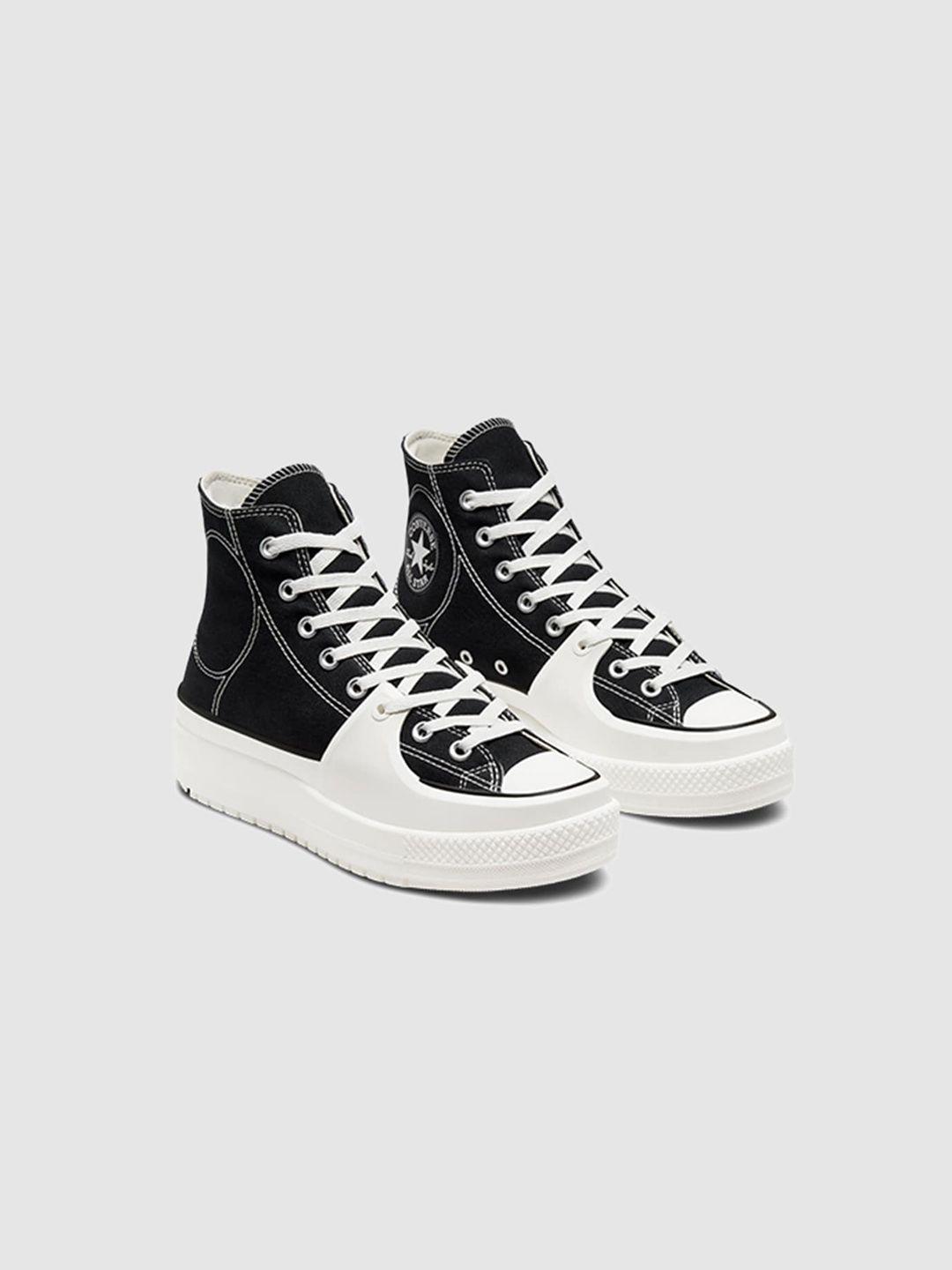 converse unisex round toe mid-top canvas sneakers