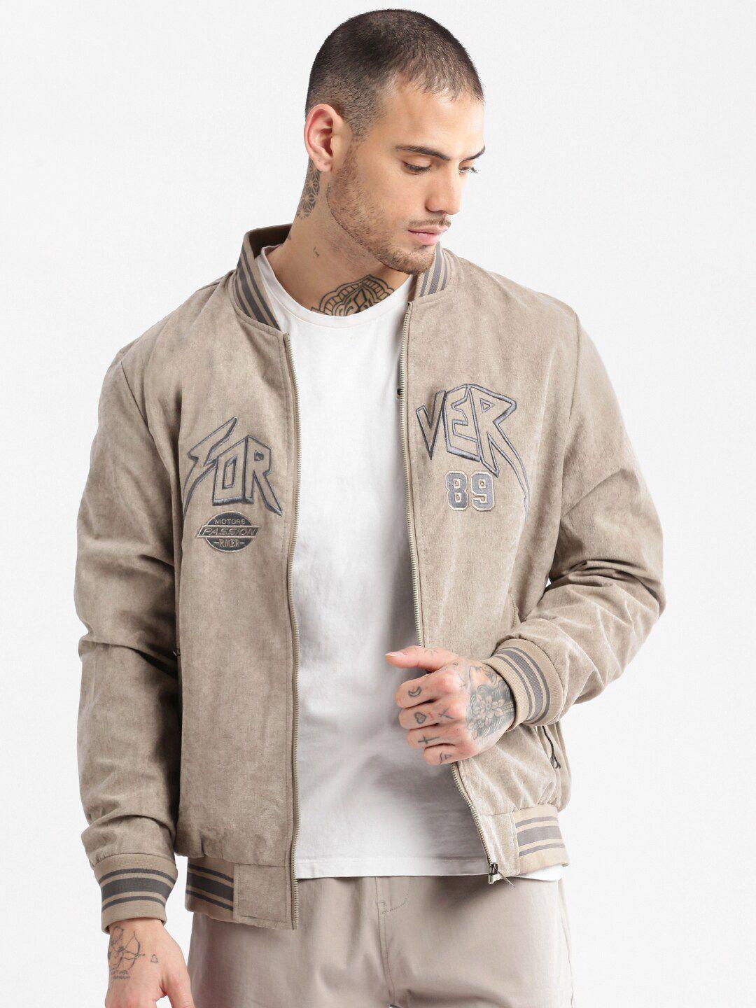 showoff fleece windcheater bomber jacket