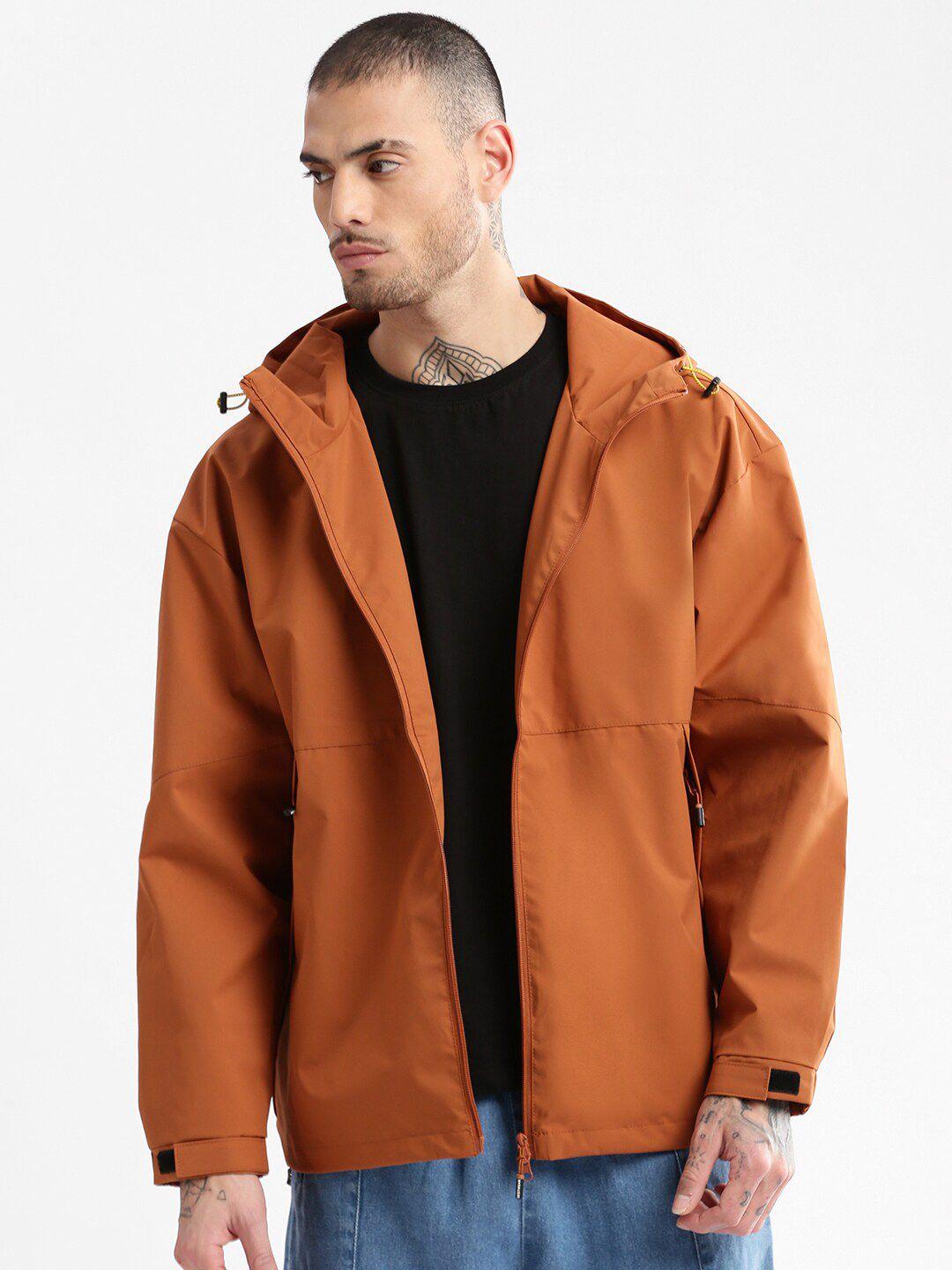 showoff windcheater longline hooded oversized tailored jacket