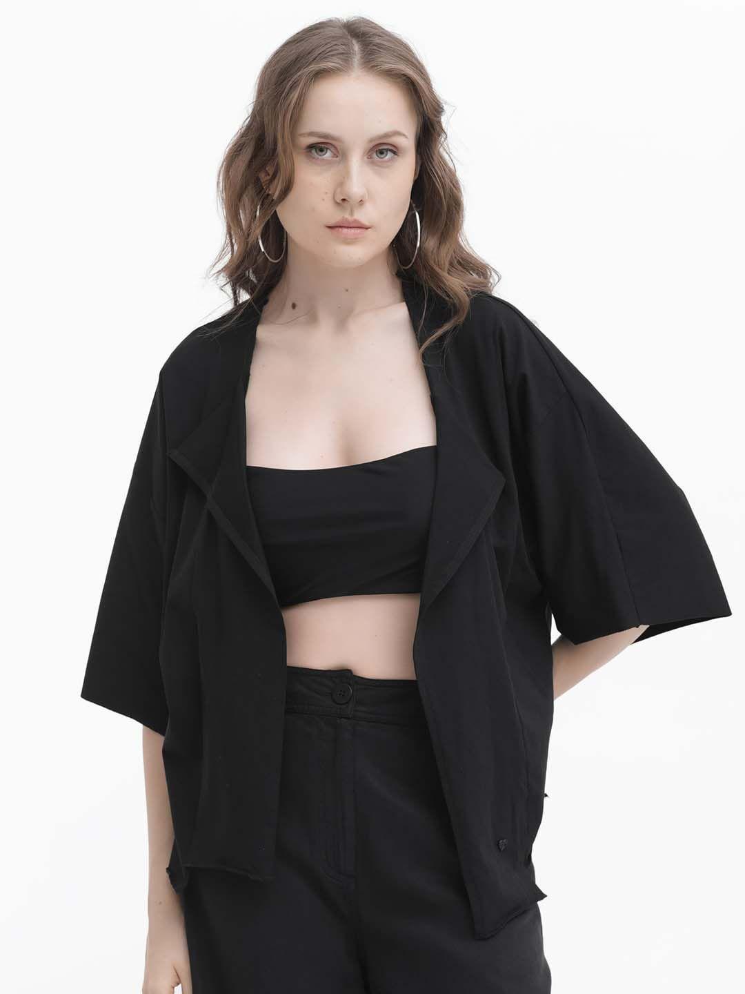 rareism open front cotton shrug