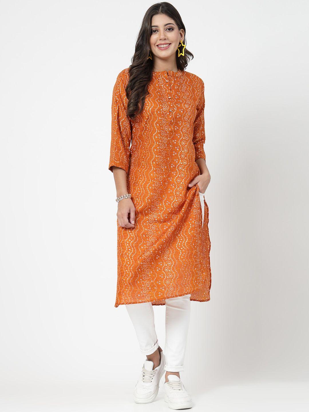 kalini women ethnic motifs keyhole neck floral kurta